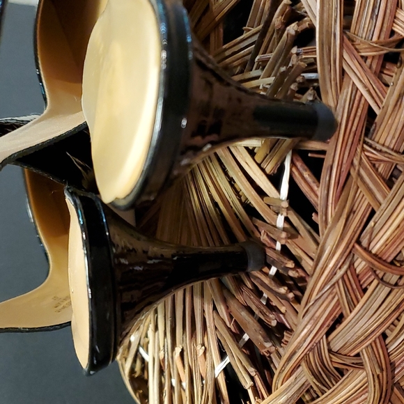 TALBOTS | Black  Platform Stilettos Sling back heel women’s 8B - Picture 3 of 8